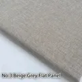 Thickened coarse linen fabric in rice grey finish, No. 3 flat weave - No. 3 Plain / Beige Grey