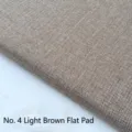 Thickened linen hemp fabric in light coffee color with plain weave texture - No. 4 Plain / Light Coffee