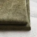 Cyan green chenille fabric with gold silk threads for sofa cushions and upholstery - Turquoise Green