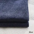 High-quality textured metallic navy blue chenille upholstery fabric for sofa and cushions - Blue