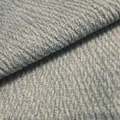 Silver grey thickened chenille upholstery fabric with wavy petal texture and shimmer - Wholesale Price (Over 1000 Meters) / Silver Grey (No. 7)