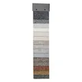 Thick coarse grain chenille sofa fabric color swatch sample in multiple neutral tones. - Full Color Set