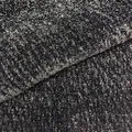 Detail of thickened dark grey chenille upholstery fabric with shiny silver glitter threads - Wholesale Price (Over 1000 Meters) / Black Gray (No. 10)