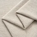 Premium beige chenille fabric featuring a wavy ripple texture for sofa covers and apparel - 1 Meter (1.46m Width) / Khaki