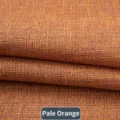 Échantillon de texture de tissu de canapé en lin épais de couleur jaune-orange clair - Orange Pâle