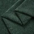 Dark green premium chenille fabric with textured petal-like crinkle pattern for upholstery - 10 # Mori green 1.0m length and width 1.46 / Other