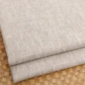 Thickened cotton linen fabric for sofa or DIY in T4 Light Khaki with textured weave finish. - 1 Meter / Light Khaki