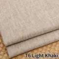 Durable T6 light khaki thickened linen cotton fabric for sofa cover and tablecloth DIY - 1 Meter / Light Khaki