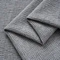 Textured gray chenille fabric with a rippled wavy pattern for upholstery or apparel - 18 # High-grade gray 1.0m length and width 1.46 / Other