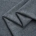 Premium dark gray textured chenille fabric with wavy seersucker pattern for DIY sewing - 19 # Space gray 1.0m length and width 1.46 / Other