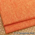 Orange thickened cotton linen fabric for sofa upholstery and DIY handmade crafts - 1 Meter / Orange Red