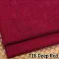 Heavyweight textured cotton linen fabric in T16 deep red for sofa and diy projects - 1 Meter / Dark Red