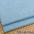 Thickened azure blue cotton linen fabric for sofa covers and DIY handmade projects T20 - 1 Meter / Cyan Blue