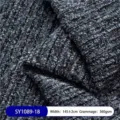 Tela de tapicería de chenilla pesada premium con textura de patrón Shanchuan para sofás - 1m / Azul Gris Mezclado (1089-18)