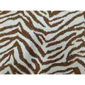 Tessuto ciniglia jacquard con stampa zebrata per cuscini divano moderni e tappezzeria. - 145x100cm / Caffè