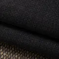 Heavyweight dark brown cotton linen fabric with coarse weave for sofa upholstery - No. 15 Black
