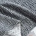 Textured grey meteor chenille fabric with thick velvet feel for luxury sofa upholstery - Smoke