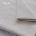 Tessuto ciniglia bianco sporco resistente con trama punto croce per divani e cuscini - 866-2 Bianco Latte