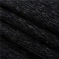 Primo piano di un tessuto di ciniglia nero carbone con spesse strisce tessute - Standard / Nero Carbone (F8583-21)