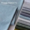 Premium thickened light blue teddy fleece fabric swatch for DIY pillows and toys - Sky Blue