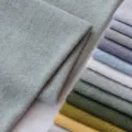 Premium thick soft plush fabric in light greyish blue color for DIY toy sewing projects - Light Green