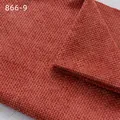 Tessuto in ciniglia a trama incrociata arancione bruciato con finitura morbida per divani - 866-9 Rosso Cachi