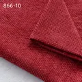Tessuto di ciniglia a croce rosso scuro con trama intrecciata per divani e cuscini - 866-10 Rosso Scuro