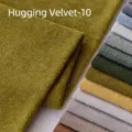 Premium thick olive green solid color hug fleece fabric for DIY toys and sofa covers - Autumn Leaf Yellow