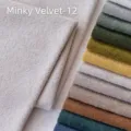 Soft thick teddy fleece fabric for DIY pillows and sofa covers in light beige color 12 - Beige