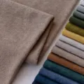 Thick solid color hug fleece fabric in light brown finish for toys and sofa covers - Khaki
