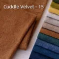High-grade thick brown soft velvet fabric material for plush toys, DIY cushions and sofa covers - Birch Orange