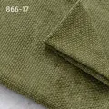 Primo piano di tessuto ciniglia incrociato verde oliva per i rivestimenti divani - 866-17 Verde Oliva