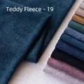 High-quality thickened dark blue teddy fleece fabric swatch for DIY pillows and sofa covers - Navy Blue