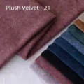 Thickened plush velvet fabric in dusty rose for pillows and dolls - Raspberry Red