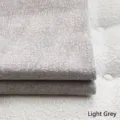 High-quality premium light grey gold silk chenille fabric for sofa covers and cushions - Light Gray