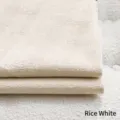 Soft off-white Chenille upholstery fabric with a premium textured stripe finish - Off White