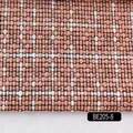Pink plaid woven fabric SKU BE205-8, durable coarse linen texture for bags and cushions. - Pink Black White Plaid