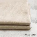 Textured khaki chenille fabric for sofas and cushions with a soft golden thread finish - Khaki