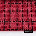 Red and black coarse linen fabric texture swatch for bags cushions and sofa upholstery DIY - Red Black Plaid
