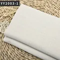 Tejido de lino natural de color sólido para tapicería de sofás y cojines decorativos - Blanco Roto (YY2003-1)