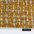 Coarse linen fabric faux burlap material for bags cushions pillows sofa upholstery yellow - Yellow White Plaid