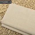 Tela de lino grueso beige liso para sofá y decoración del hogar SKU YY2003-3 - Amarillo Crema (YY2003-3)