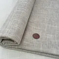 Premium thick neutral textured linen fabric for sofa covers and DIY home upholstery - No. 3 Light Khaki