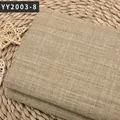 Tissu en lin grossier de couleur unie beige avoine pour projets de bricolage de canapés - Café Beige (YY2003-8)
