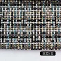 Woven tweed fabric multi-color plaid material for handmade bags cushions sofa covers. - Black Blue Khaki Tweed Plaid