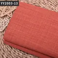 Tissu de lin grossier orange rouille de qualité pour canapés et housses de coussins - Rouge Orangé (YY2003-13)