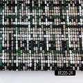 Coarse linen fabric green black plaid material for bags cushions sofa covers upholstery DIY - Black Green White Khaki Plaid