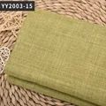 Tissu en lin grossier vert olive de haute qualité pour housses de canapé élégant - Vert Jaune (YY2003-15)