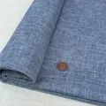 Tissu en lin bleu texturé durable pour le rembourrage de canapé et la couture DIY - No. 15 Bleu Pâle