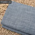 Tissu en lin bleu uni montrant une texture grossière pour coussins de canapé - Bleu Gris (YY2003-23)